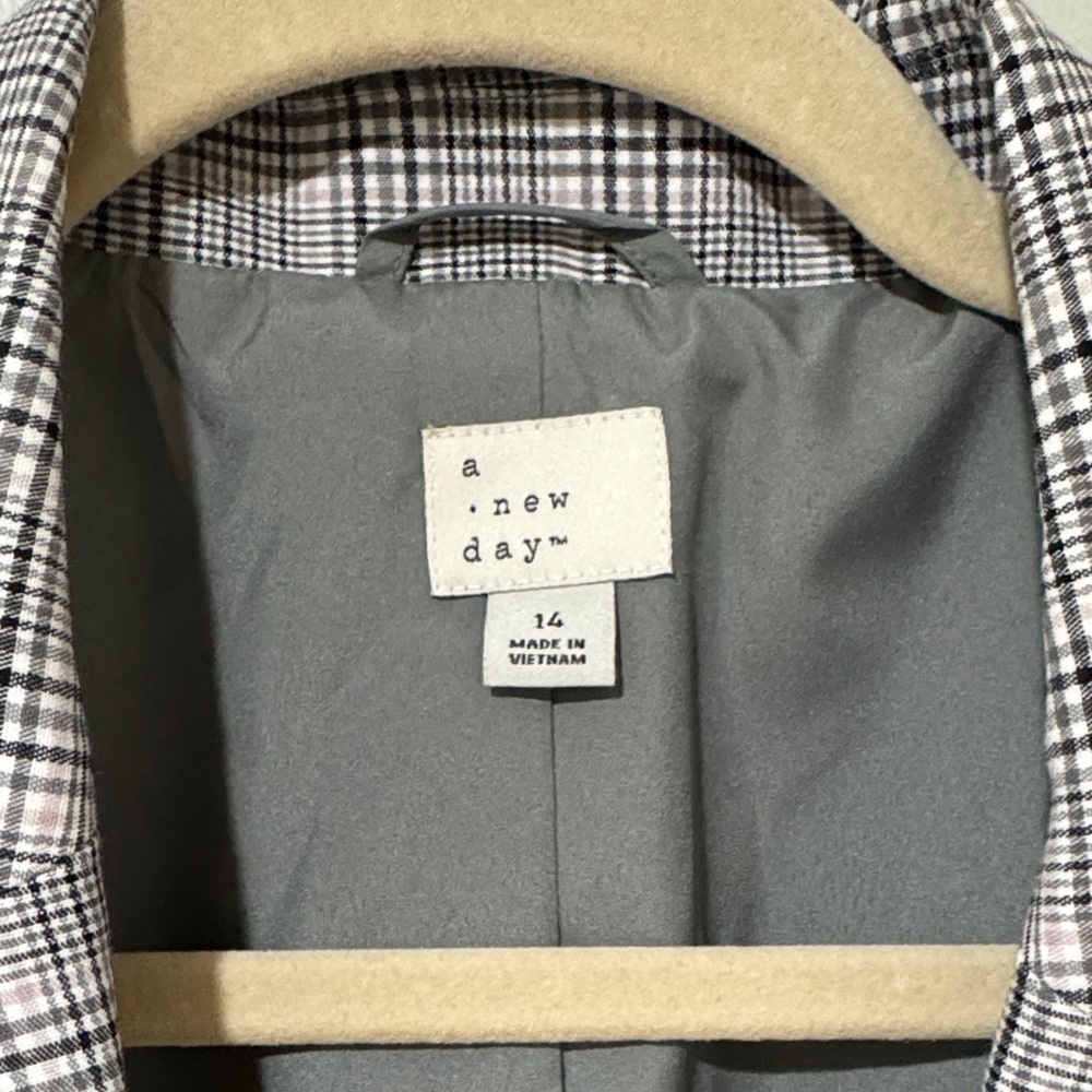 a new day Gray Plaid Blazer - Picture 6 of 8